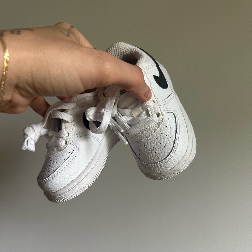 Nike Kids White and Black Sneakers
